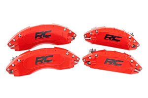 Ford F-150 Caliper Covers - Front and Rear - Rough Country - Red - '21-'23